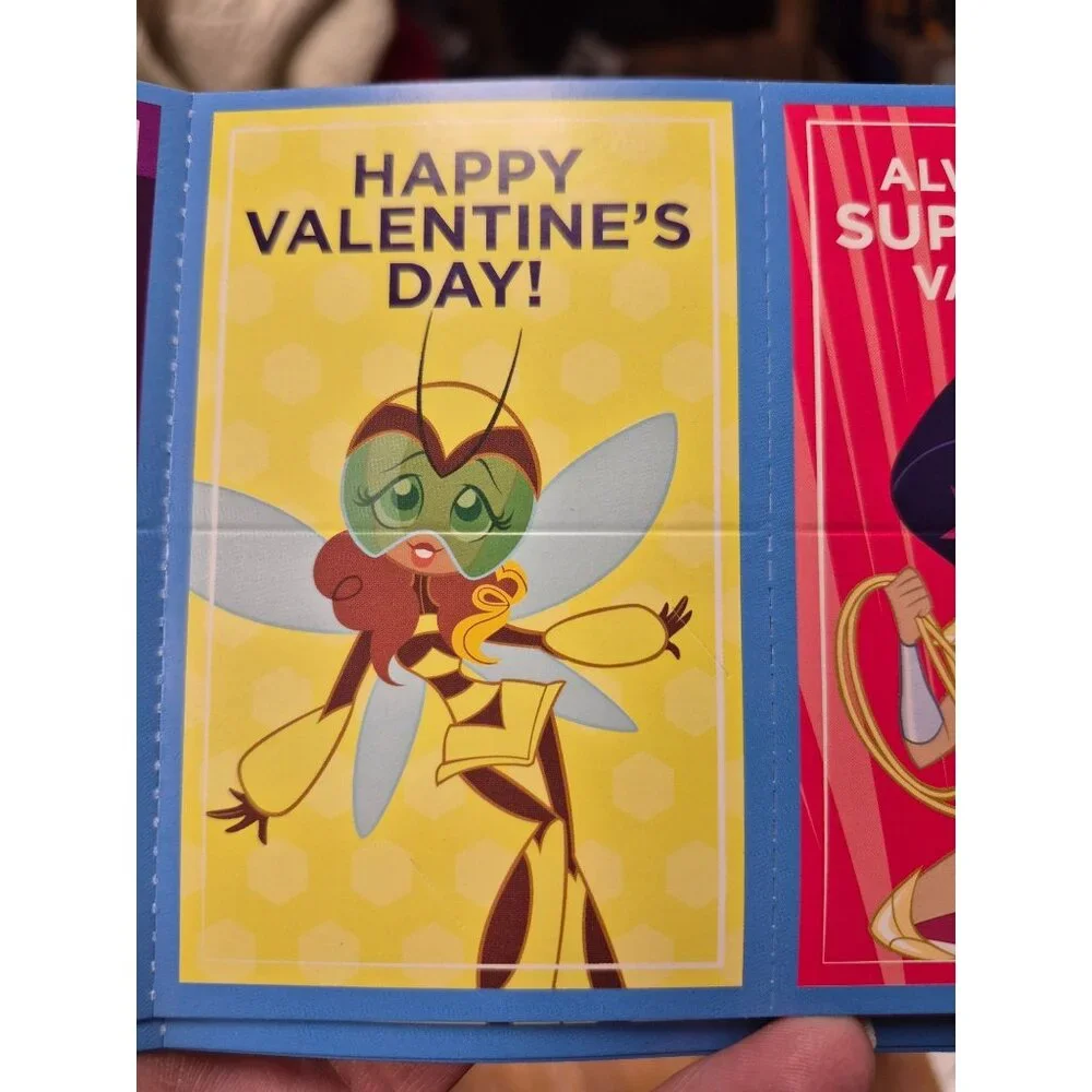 DC Super Hero Girls Valentines With Tattoos Box not included to save on shipping